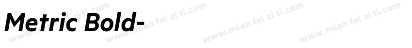 Metric Bold字体转换